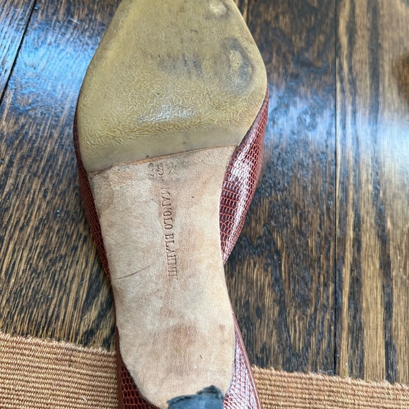 Manolo Blahnik snake skin shoes - Picture 3 of 3